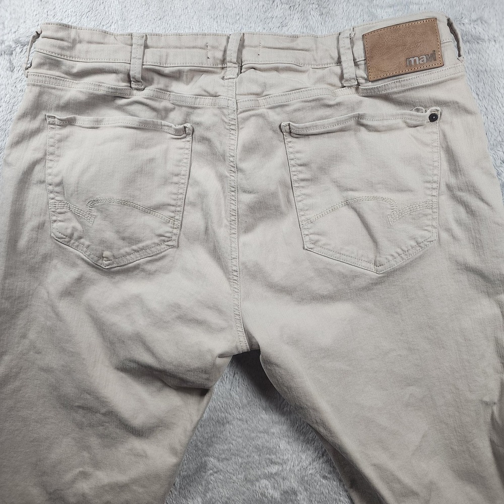 Mavi Pants Mens 36x28 Beige Chino Zach Straight Leg 5-Pocket Stretch Flat‎ Front - Picture 12 of 15